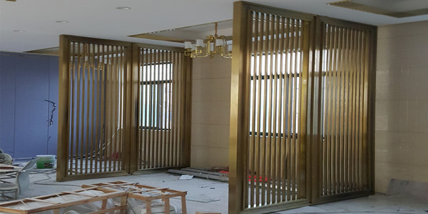 簡易方管不銹鋼屏風