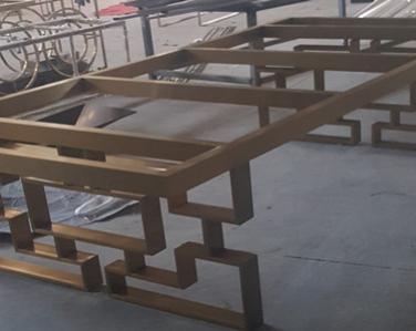 <strong>仿古大型不銹鋼方桌</strong>